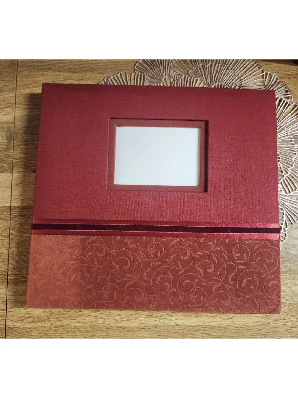 New Seasons Scrapbook Christmas Theme Red Textured Cover 12x12